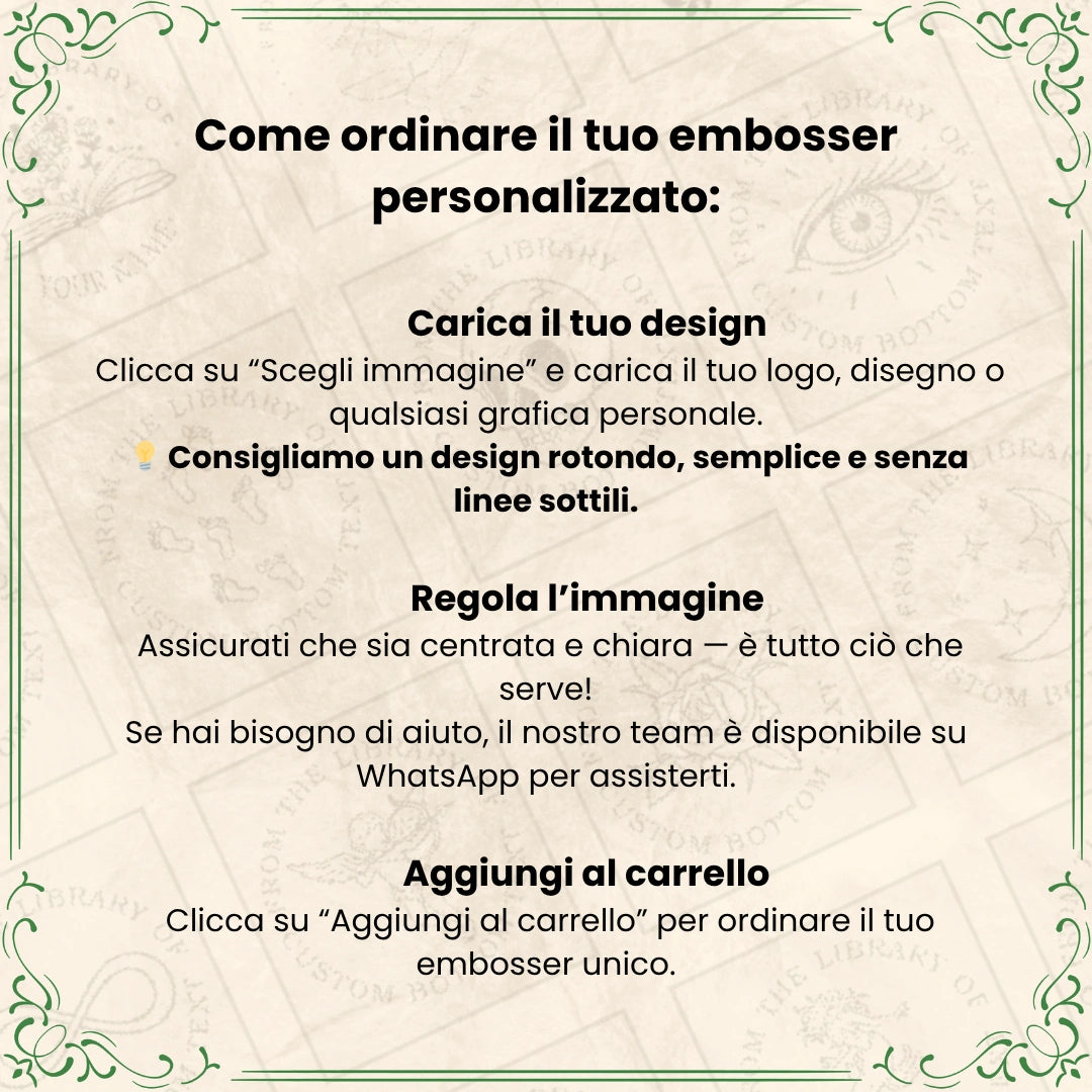 Embosser con design personalizzato